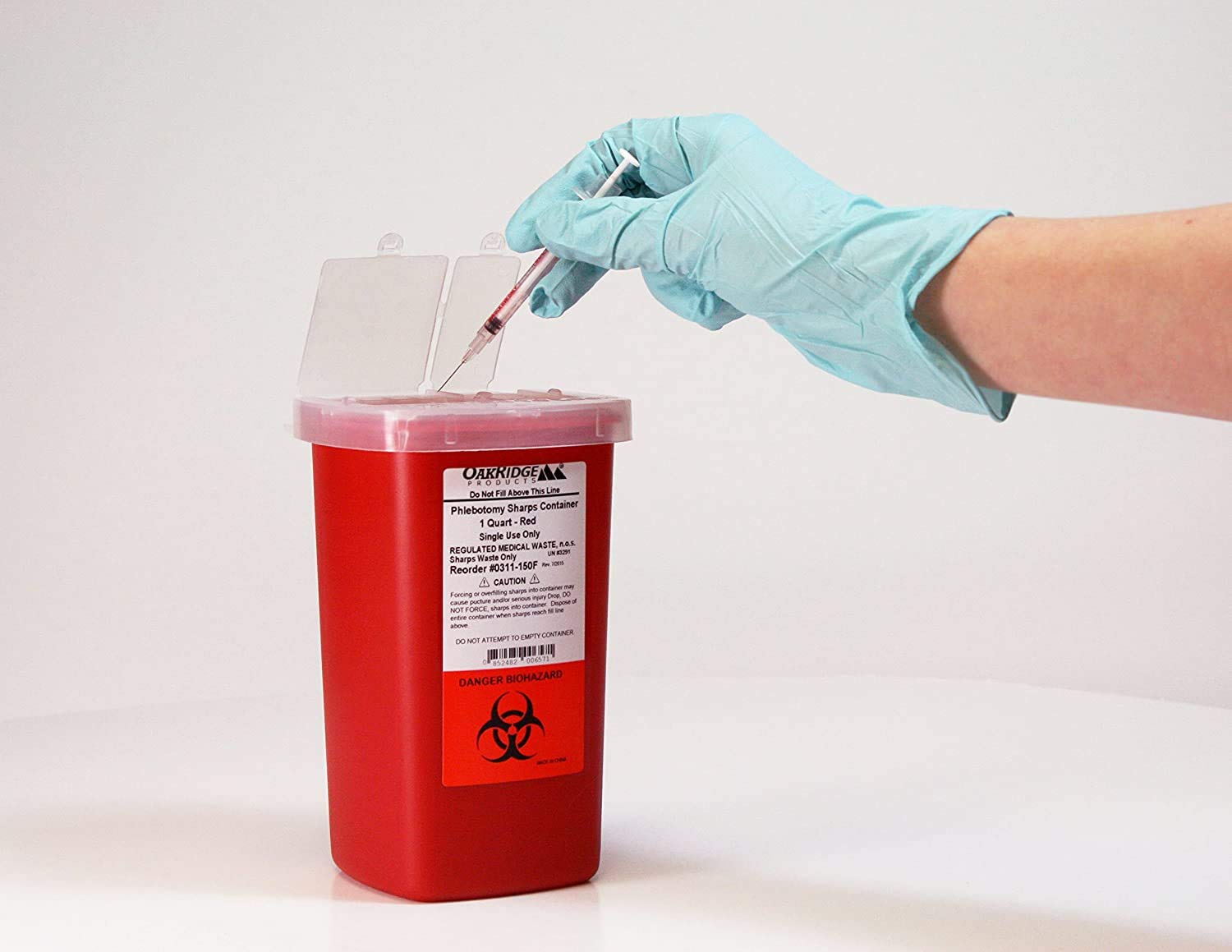 Sharps Container with flip lid