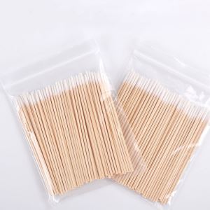 Постоянный макияж Татуировка Деревянный хлопок Swab